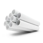 مواسير بلاستيك UPVC ضغط 13.8 بار مقاس 1 1/2 إنش سمك 2.29 مم لون أبيض