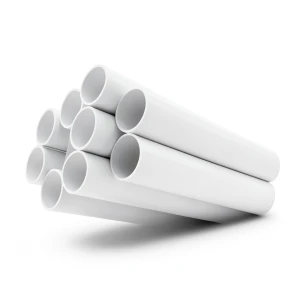 مواسير بلاستيك UPVC ضغط 13.8 بار مقاس 1 1/2 إنش سمك 2.29 مم لون أبيض