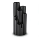 انابيب بلاستيك HDPE ضغط 10 بار PE 100 مقاس 180 مم سمك 10.7 مم لون اسود