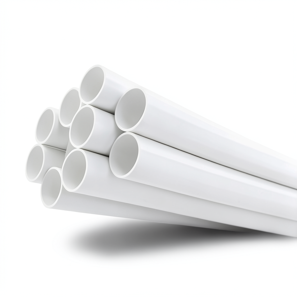 انابيب بلاستيك UPVC مقاس 3 إنش سمك 4.24 مم لون أبيض ضغط 13.8 بار