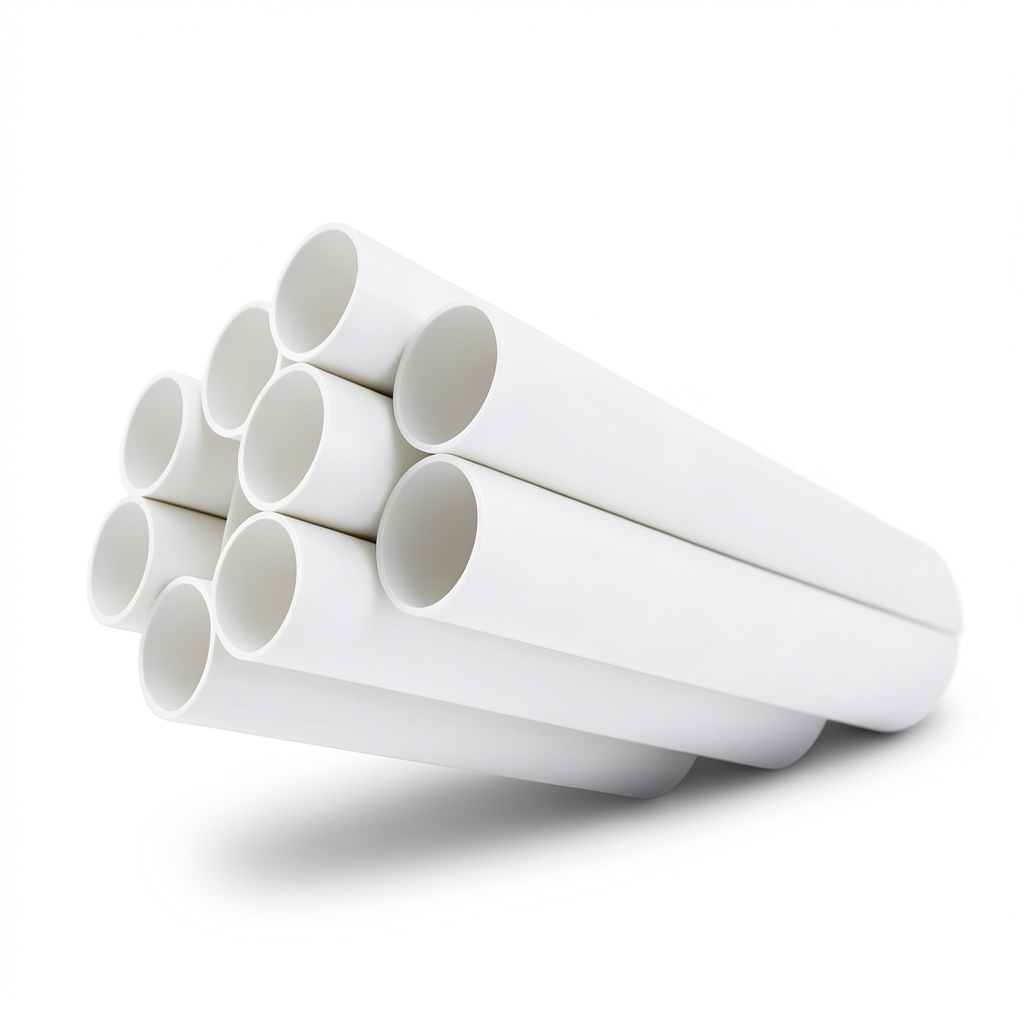 UPVC Plastic Pipe 6 inch Thickness 8.03 mm White Color Nominal Pressure 13.8 Bar