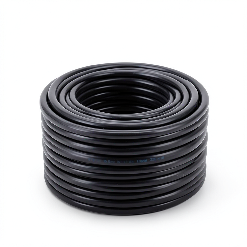 لفة انابيب بلاستيك HDPE ضغط 16 بار [PE 80] قطر خارجي 225 mm سمك 20.5 mm لون اسود | شركة المنار