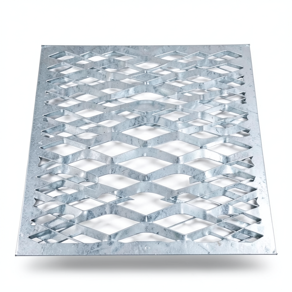 Galvanized Steel Expanded Metal Mesh Thickness 3 mm Width 2.44 M Length 5 M