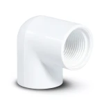 كوع UPVC 87.5° بسن داخلي مقاس 1/2 Inch لون أبيض
