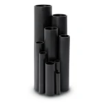 مواسير بلاستيك HDPE ضغط 16 بار PE 80 مقاس 225 ملم سمك 22.7 مم لون اسود