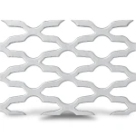 Hot Rolled Expanded Metal Mesh Mozakhraf Shape Thickness 1.2 mm Width 2.44 M Length 2 M