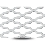 Hot Rolled Expanded Mesh Mozakhraf Form Thickness 1.2 mm Width 2.44 M Length 3 M