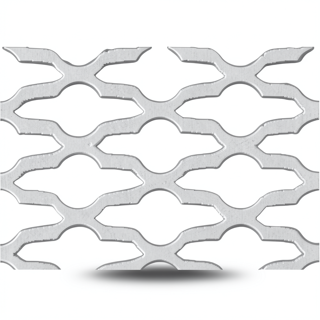 Hot Rolled Expanded Mesh Mozakhraf Form Thickness 1.2 mm Width 2.44 M Length 3 M