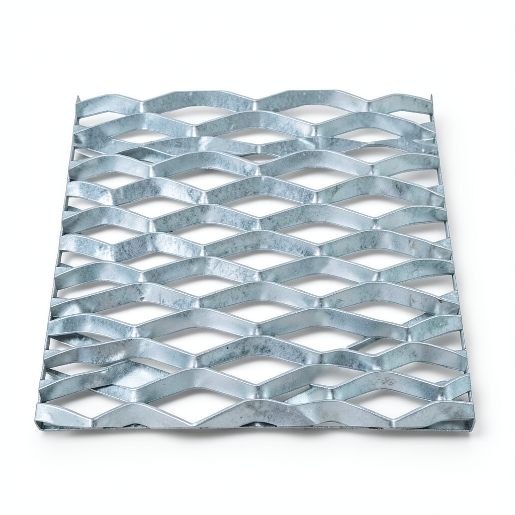Galvanized Steel Expanded Metal Mesh Thickness 3.8 mm Width 2.44 m Length 4 m