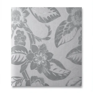 Italian Wallpaper Floral Design 10m x 1.06m Gray, Model 700053