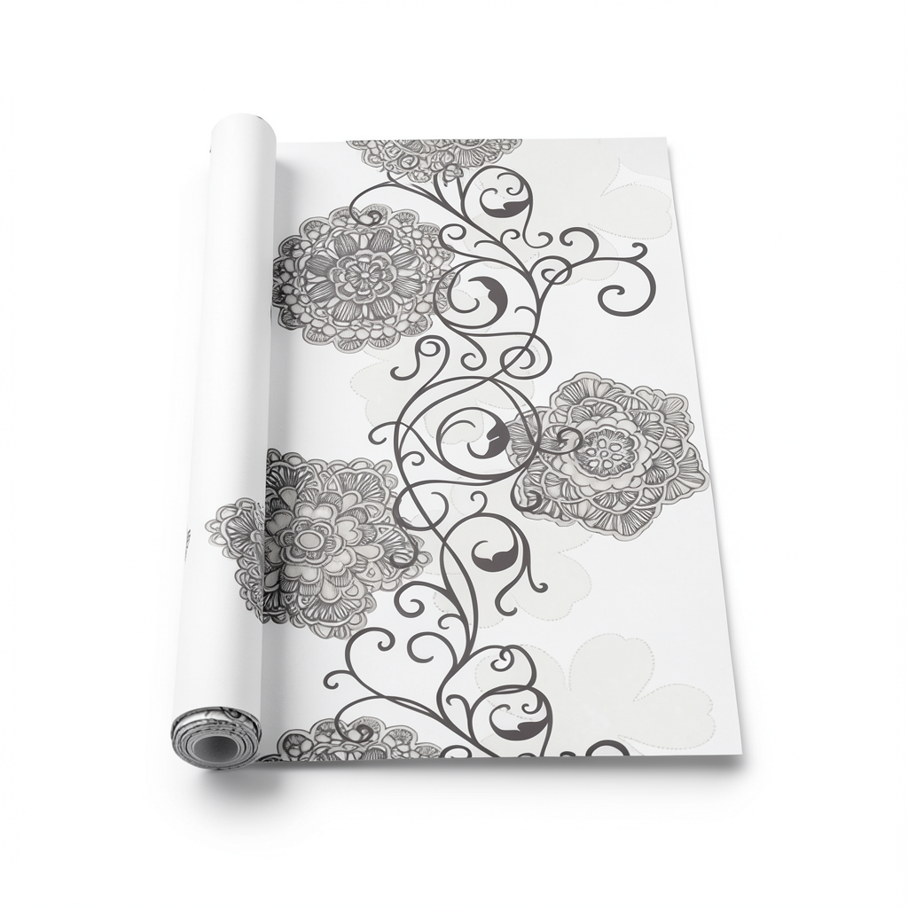 German Wallpaper Grace Design 0.5×10.0 m White Color | YT-84258639