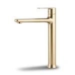 Italian Automatic Washbasin Mixer Brass Light Bronze High