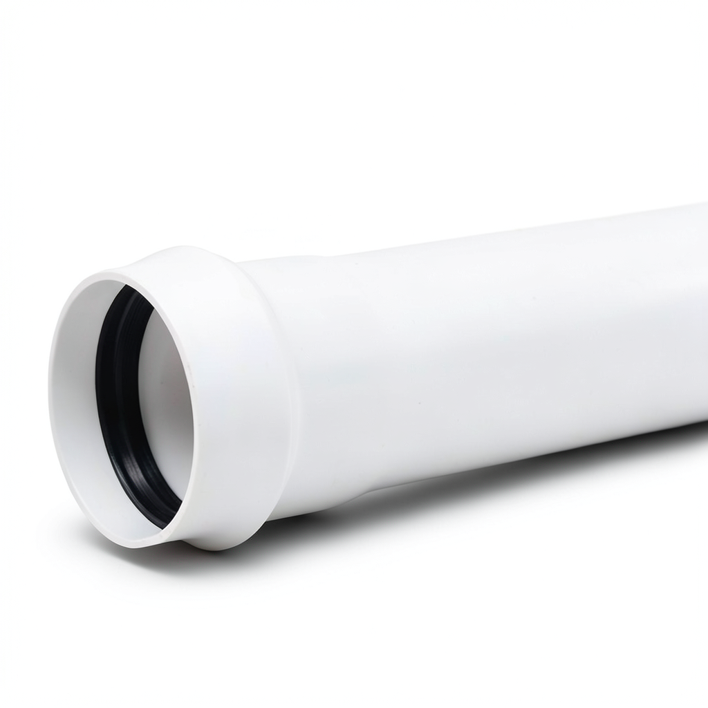 مواسير UPVC ضغط 2 بار كلاس 1، مقاس 355 مم، سماكة 2.9 مم، لون أبيض