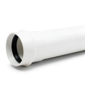UPVC Plastic Pipe Class 1 PN 2 Bar, Size 800 mm, Thickness 6.4 mm, White Color