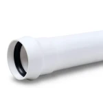 UPVC Plastic Pipe PN 2 Bar Class 1, Size 710 mm, Thickness 5.7 mm, White Color