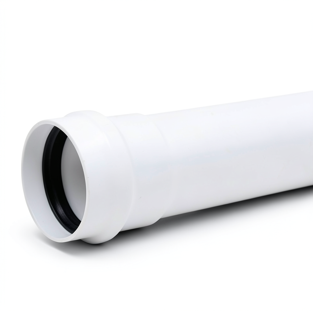 أنابيب بلاستيك UPVC ضغط 2 بار كلاس 1، مقاس 450 مم، سماكة 3.6 مم، لون أبيض