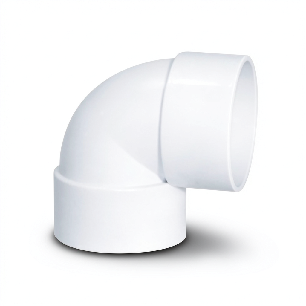 كوع UPVC 87.5° مقاس 1/2 إنش لون أبيض