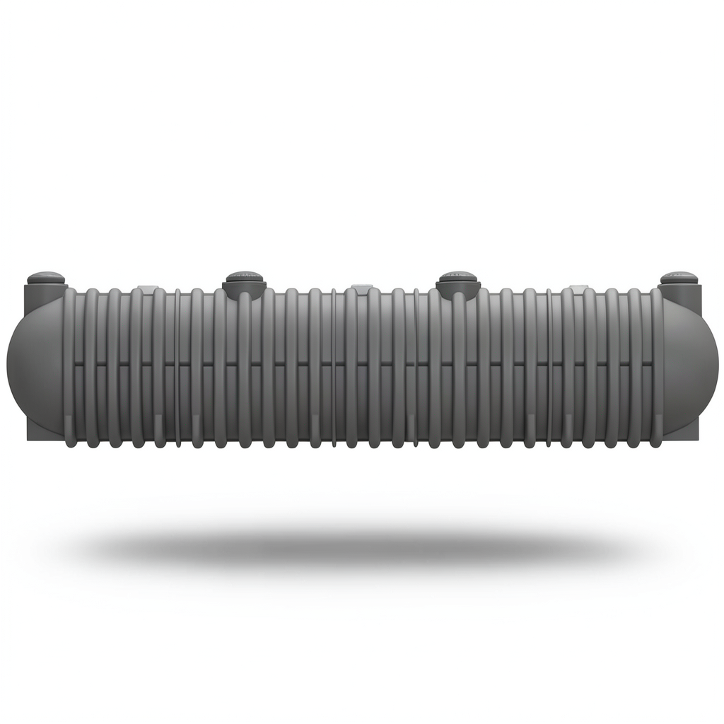 خزان مياه 15000 لتر بولي ايثيلين 7165×1830 مم دفان تحت الأرض