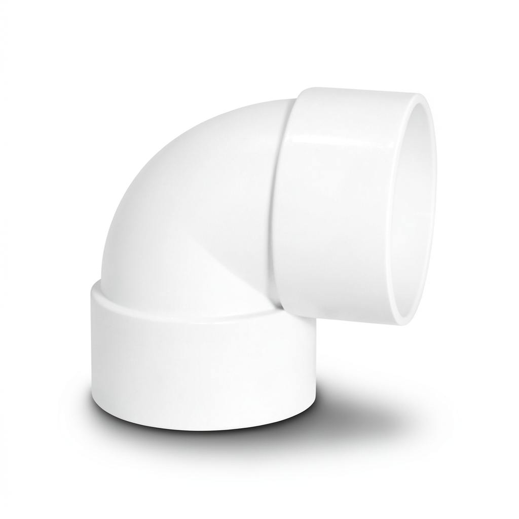 كوع UPVC 87.5° مقاس 1/4 1 إنش لون أبيض