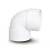 UPVC Plastic Elbow 87.5° 4 Inch White - Image 1