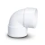 UPVC Elbow 87.5° 3/4 Inch White - Image 1