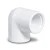 كوع بلاستيك UPVC 87.5° بسن داخلي مقاس 1/2 إنش أبيض - Image 1