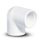 كوع UPVC 87.5° بسن داخلي مقاس 1/2 Inch لون أبيض