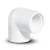كوع UPVC 87.5° بسن داخلي مقاس 1/2 Inch لون أبيض - Image 1