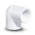 كوع UPVC 87.5° بسن داخلي مقاس 1 1/4 إنش أبيض اللون - Image 1