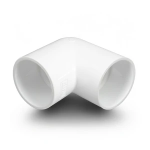 كوع بلاستيك UPVC زاوية 90° مقاس ½ إنش أبيض