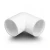 كوع بلاستيك UPVC زاوية 90° مقاس ½ إنش أبيض - Image 1