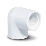 كوع UPVC 87.5° بسن داخلي مقاس 3/4 إنش لون أبيض