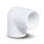 كوع UPVC 87.5° بسن داخلي مقاس 3/4 إنش لون أبيض - Image 1