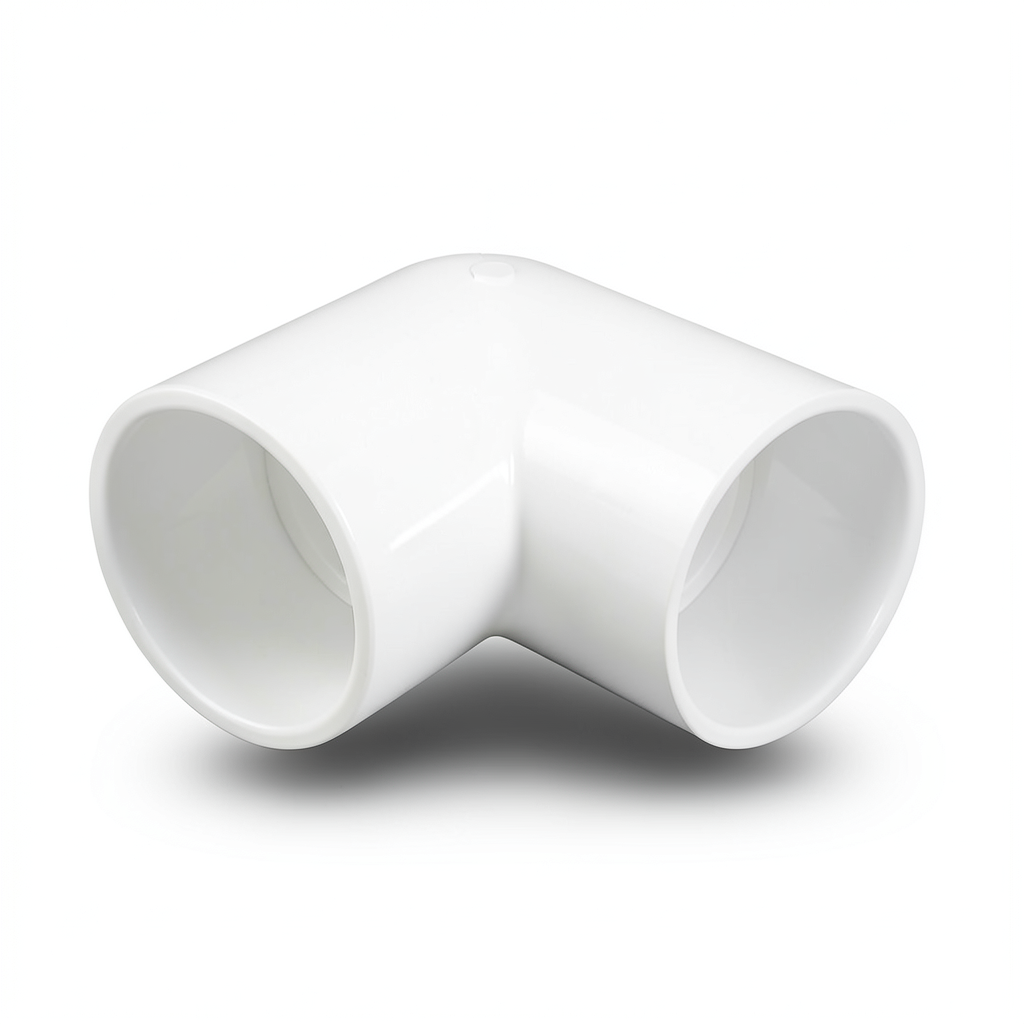 كوع UPVC زاوية °90 جدول 40 مقاس 1 إنش أبيض