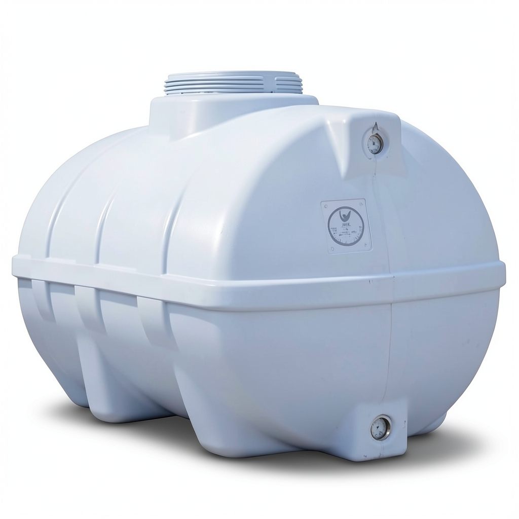 Al-Muhaidib National Water Tank Polyethylene Horizontal 4000 Liter Capacity