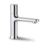 Short Automatic Washbasin Mixer Brass Chrome, Italian