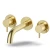 Concealed Wall Bath Washbasin Mixer Gold, Durable Brass | Saudi Ceramics - Image 1