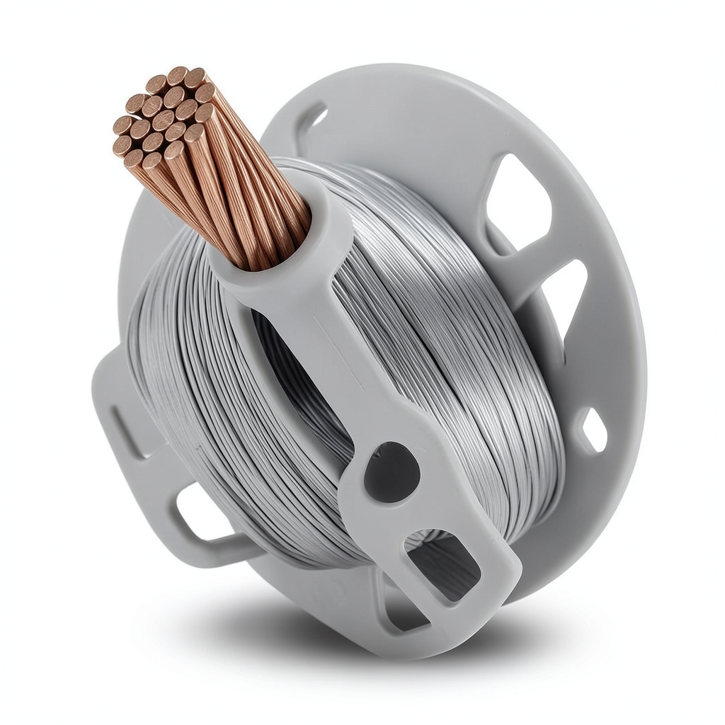 Stranded Copper Electric Wire 4mm2, 450/750V PVC Insulation, Gray