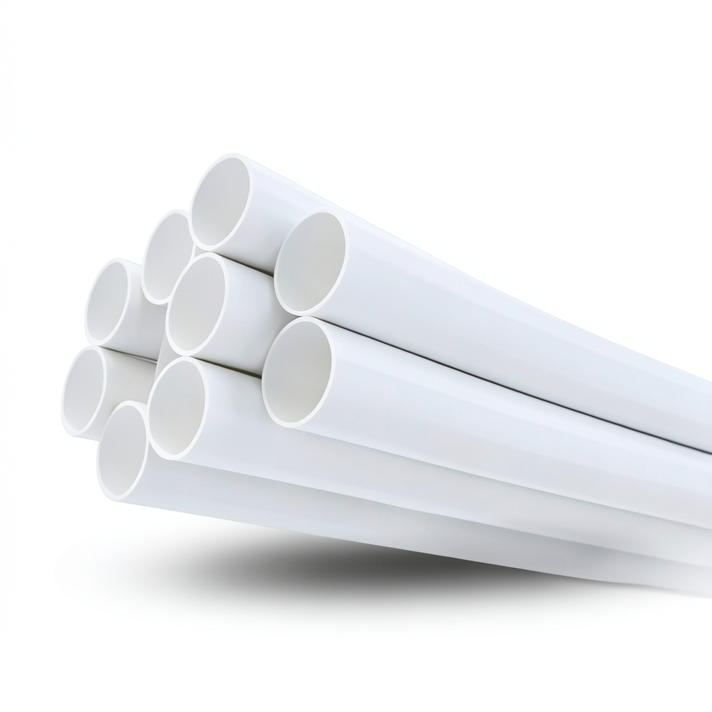 UPVC Plastic Pipe Nominal Pressure 17.2 Bar Size 1 inch Thickness 1.96 mm White