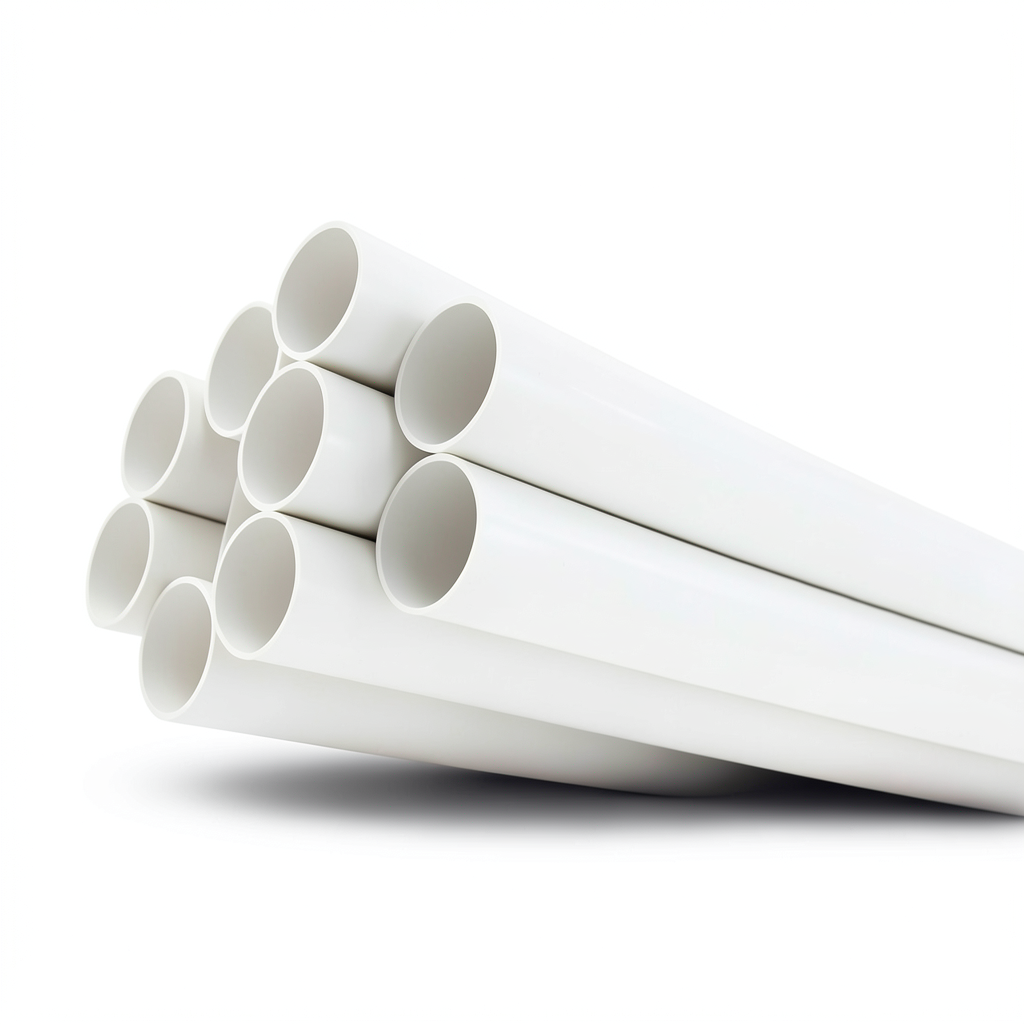 مواسير UPVC ضغط 17.2 بار مقاس 1 1/2 إنش سمك 2.84 مم لون أبيض