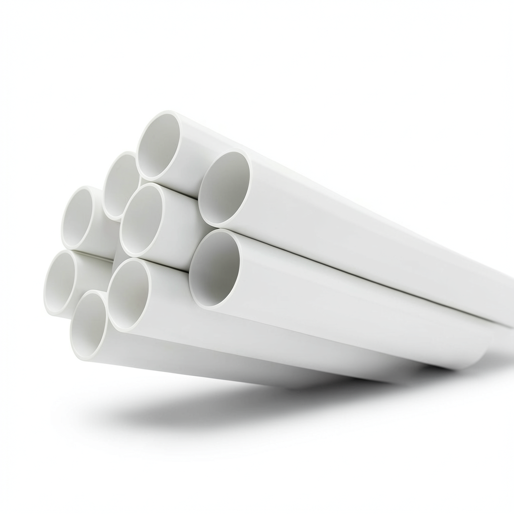 انابيب UPVC ضغط 17.2 بار مقاس 2 إنش سمك 3.56 مم لون أبيض