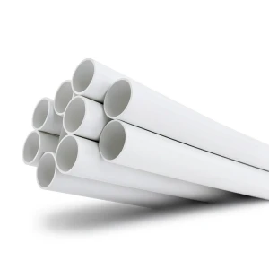انابيب UPVC ضغط اسمي 17.2 بار مقاس 8 إنش سمك 12.9 مم لون أبيض