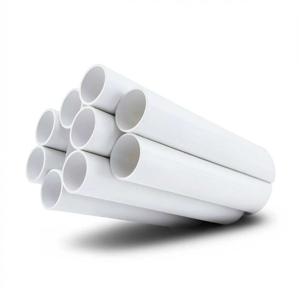 مواسير UPVC ضغط 21.7 بار مقاس 1 1/4 إنش سمك 3.12 مم لون أبيض