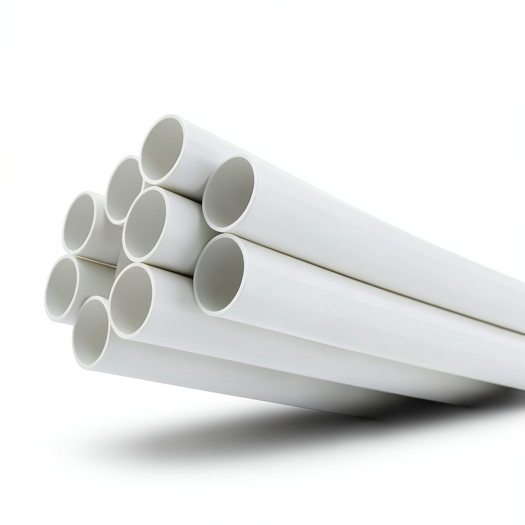 مواسير UPVC ضغط 21.7 بار مقاس 3 إنش سمك 6.58 مم لون أبيض