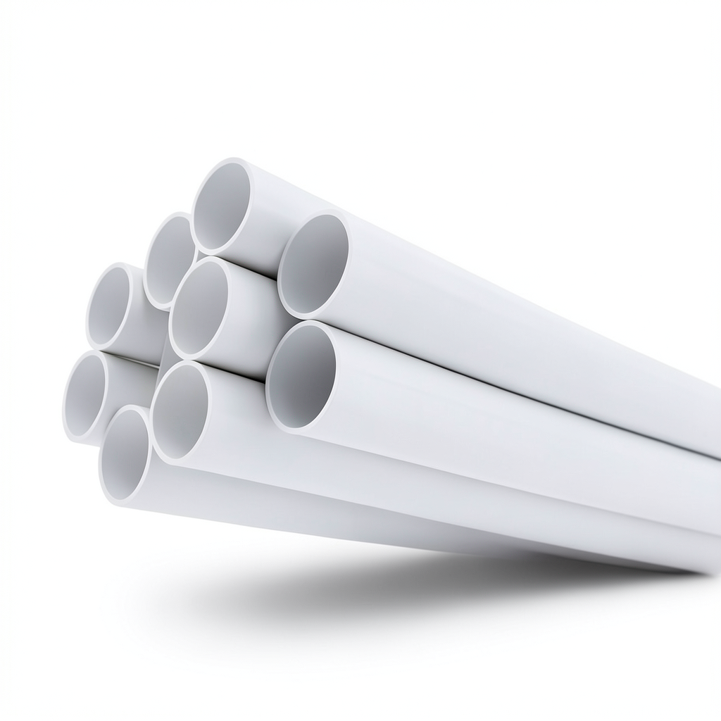 مواسير UPVC ضغط 21.7 بار مقاس 4 إنش سمك 8.46 مم لون أبيض