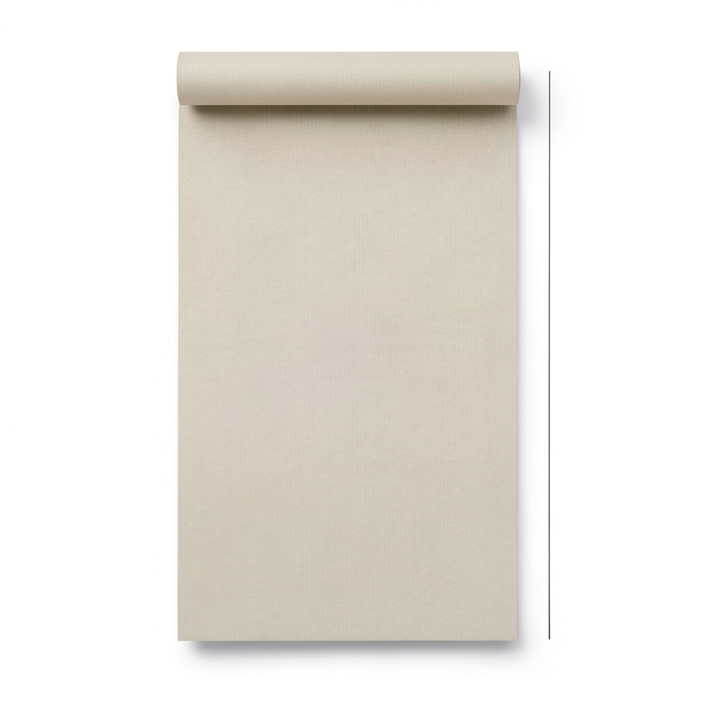 Plain Wall Covering Beige Color, 10m Length, 1.06m Width