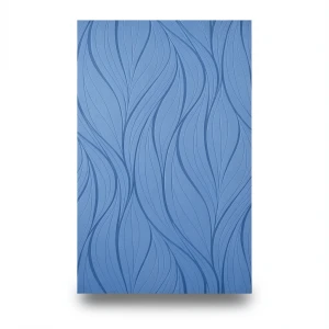 Dutch Wavy Wall Covering 10m x 0.53m, Blue Color