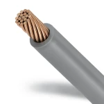 سلك كهرباء مجدول نحاس مقاس 2.5 ملم 450/750 فولت معزول PVC رمادي
