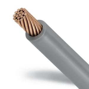 سلك كهرباء مجدول نحاس مقاس 2.5 ملم 450/750 فولت معزول PVC رمادي