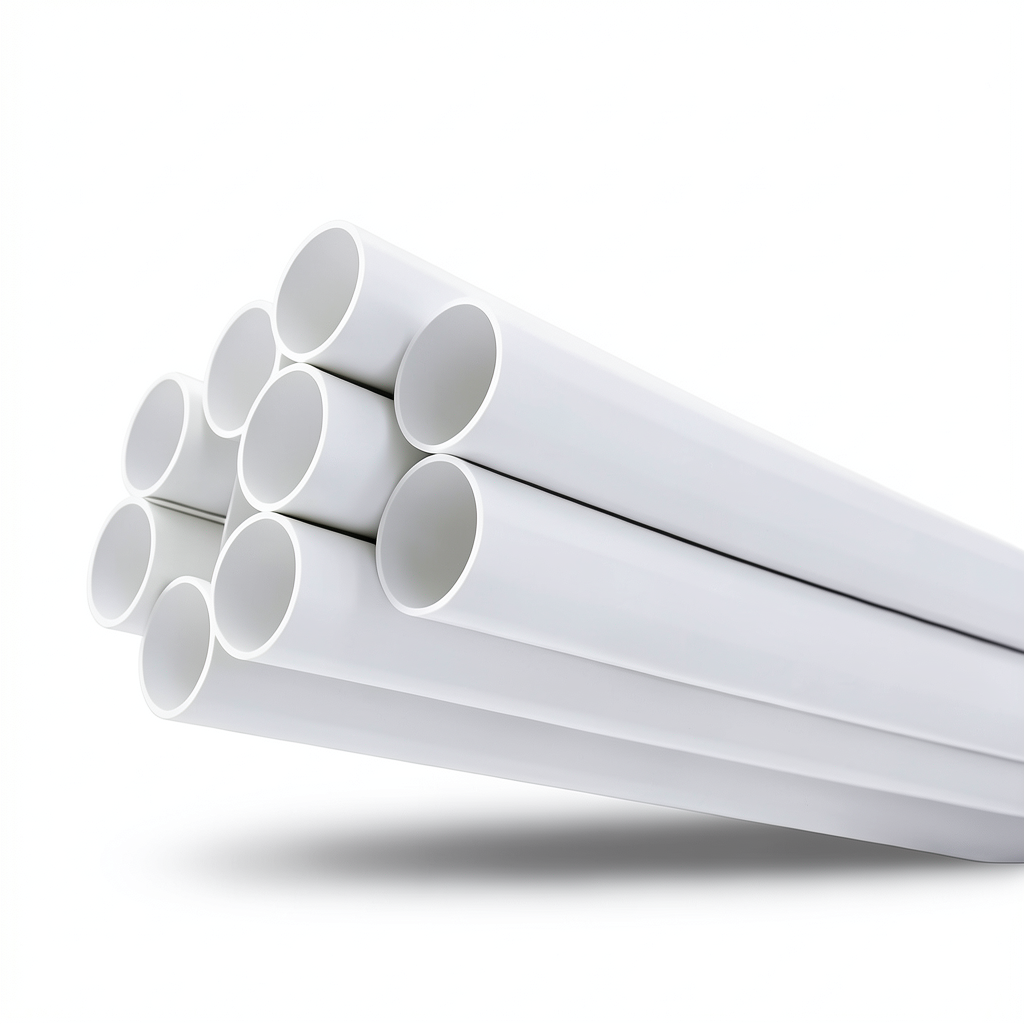 مواسير UPVC ضغط 17.2 بار مقاس 3 إنش سمك 5.23 مم لون أبيض